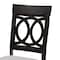 Baxton Studio Jessie Modern and Contemporary Grey Fabric and Dark Brown Finished Wood 7-Piece Dining Set 176-10538-10894-Zoro - alternate 2